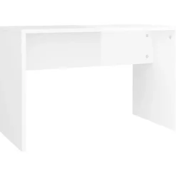 vidaXL Schminkhocker Hochglanz-Weiß 70x35x45 cm Holzwerkstoff