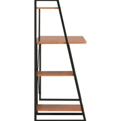 vidaXL Schreibtisch mit Regaleinheit Schwarz und Eiche 102×50×117 cm