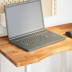vidaXL Schreibtischplatte Hellbraun 80x50x2,5 cm Massivholz Eiche