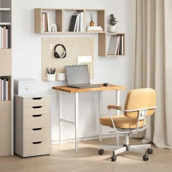 vidaXL Schreibtischplatte Hellbraun 80x50x2,5 cm Massivholz Eiche