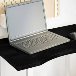 vidaXL Schreibtischplatte Dunkelbraun 80x50x2,5 cm Massivholz Eiche