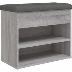 vidaXL Schuhbank Grau Sonoma 62x32x50 cm Holzwerkstoff