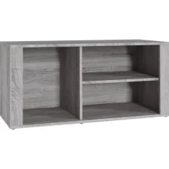 vidaXL Schuhregal Grau Sonoma 100x35x45 cm Holzwerkstoff