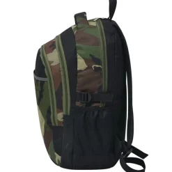 vidaXL Schulrucksack 40 L Schwarz und Tarnfarbe