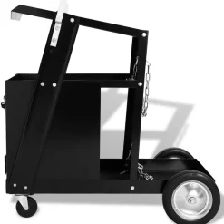VidaXL Schweißwagen mit 4 Schubladen Schwarz