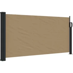 vidaXL Seitenmarkise Ausziehbar Taupe 100x300 cm