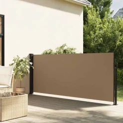 vidaXL Seitenmarkise Ausziehbar Taupe 100x300 cm