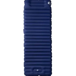 vidaXL Selbstaufblasende Isomatte mit Kissen Marineblau