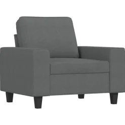 vidaXL Sessel Dunkelgrau 60 cm Stoff