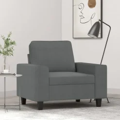 vidaXL Sessel Dunkelgrau 60 cm Stoff