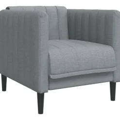 vidaXL Sessel Dunkelgrau Stoff