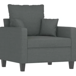 vidaXL Sessel Dunkelgrau 60 cm Stoff