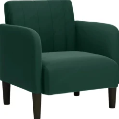 vidaXL Sessel mit Armlehnen Dunkelgrün 54 cm Samt