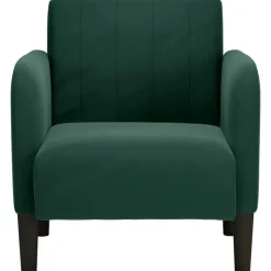 vidaXL Sessel mit Armlehnen Dunkelgrün 54 cm Samt