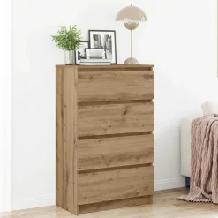 vidaXL Sideboard Artisan-Eiche 60x35x98,5 cm Holzwerkstoff