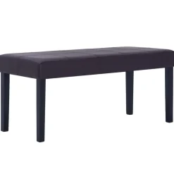 vidaXL Sitzbank 106 cm Braun Kunstleder