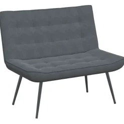 vidaXL Sitzbank Dunkelgrau 110x74x84 cm Samt