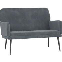 vidaXL Sitzbank Dunkelgrau 108x79x79 cm Samt