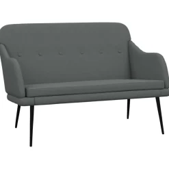 vidaXL Sitzbank Dunkelgrau 110x76x80 cm Stoff