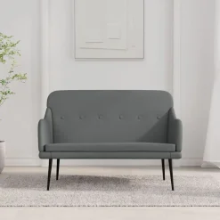 vidaXL Sitzbank Dunkelgrau 110x76x80 cm Stoff
