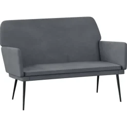 vidaXL Sitzbank Dunkelgrau 108x79x79 cm Samt