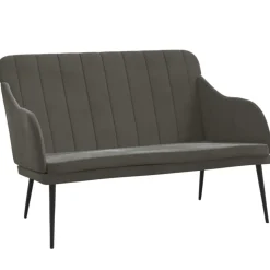 vidaXL Sitzbank Dunkelgrau 110x76x80 cm Samt