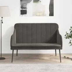 vidaXL Sitzbank Dunkelgrau 110x76x80 cm Samt