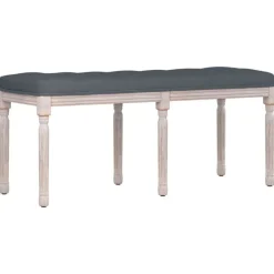 vidaXL Sitzbank Dunkelgrau 110x40x49 cm Samt