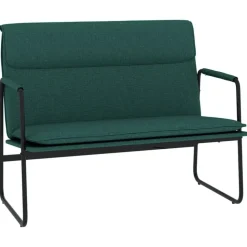 vidaXL Sitzbank Dunkelgrün 100x64x80 cm Stoff