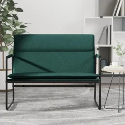 vidaXL Sitzbank Dunkelgrün 100x64x80 cm Stoff