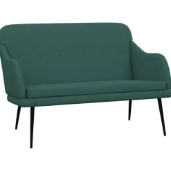 vidaXL Sitzbank Dunkelgrün 110x76x80 cm Stoff
