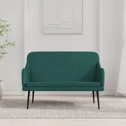 vidaXL Sitzbank Dunkelgrün 110x76x80 cm Stoff