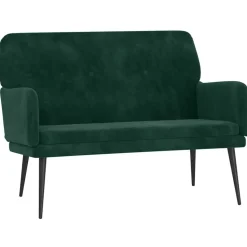 vidaXL Sitzbank Dunkelgrün 108x79x79 cm Samt