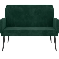 vidaXL Sitzbank Dunkelgrün 108x79x79 cm Samt