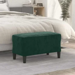 vidaXL Sitzbank Dunkelgrün 70x35x41 cm Samt