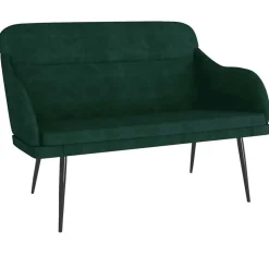 vidaXL Sitzbank Dunkelgrün 110x76x80 cm Samt