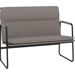 vidaXL Sitzbank Taupe 100x64x80 cm Stoff
