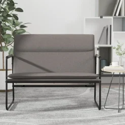 vidaXL Sitzbank Taupe 100x64x80 cm Stoff