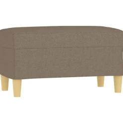 vidaXL Sitzbank Taupe 70x35x41 cm Stoff