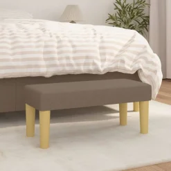 vidaXL Sitzbank Taupe 70x30x30 cm Stoff
