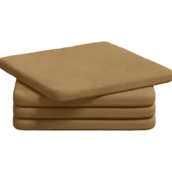 vidaXL Sitzkissen 4 pcs Braun 40 x 40 x 3 cm Samt