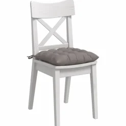 vidaXL Sitzkissen 4 pcs Taupe 40 x 40 x 6 cm Stoff