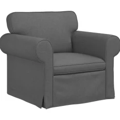 vidaXL Sofa Dunkelgrau 95 x 82 x 80 cm Stoff
