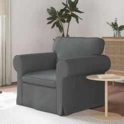 vidaXL Sofa Dunkelgrau 95 x 82 x 80 cm Stoff