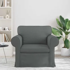 vidaXL Sofa Dunkelgrau 95 x 82 x 80 cm Stoff