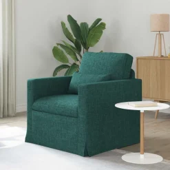 vidaXL Sofa Dunkelgrün 78 x 78 x 80 cm Stoff