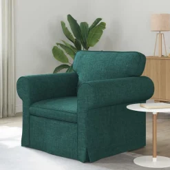 vidaXL Sofa Dunkelgrün 95 x 82 x 80 cm Stoff