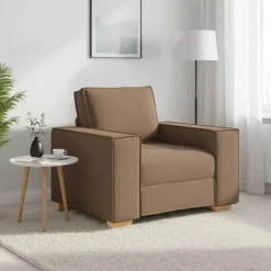 vidaXL Sofa Stuhl Braun 100x78x84 cm Stoff