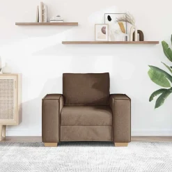 vidaXL Sofa Stuhl Braun 100x78x84 cm Stoff