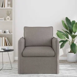 vidaXL Sofa Taupe 195 x 82 x 85 cm Stoff